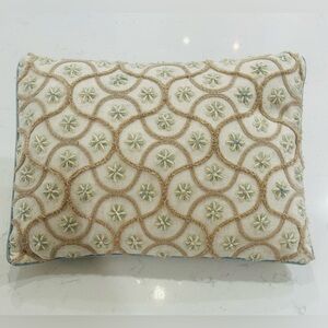Pottery Barn Embroidered Decorative Throw Pillow 
15 x 11 inches